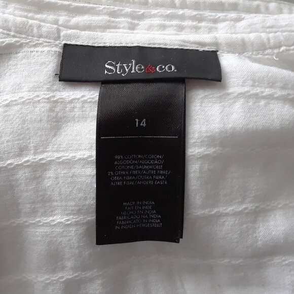 Vintage White Cotton Shirts Lot Size 14 - Picture 6 of 11